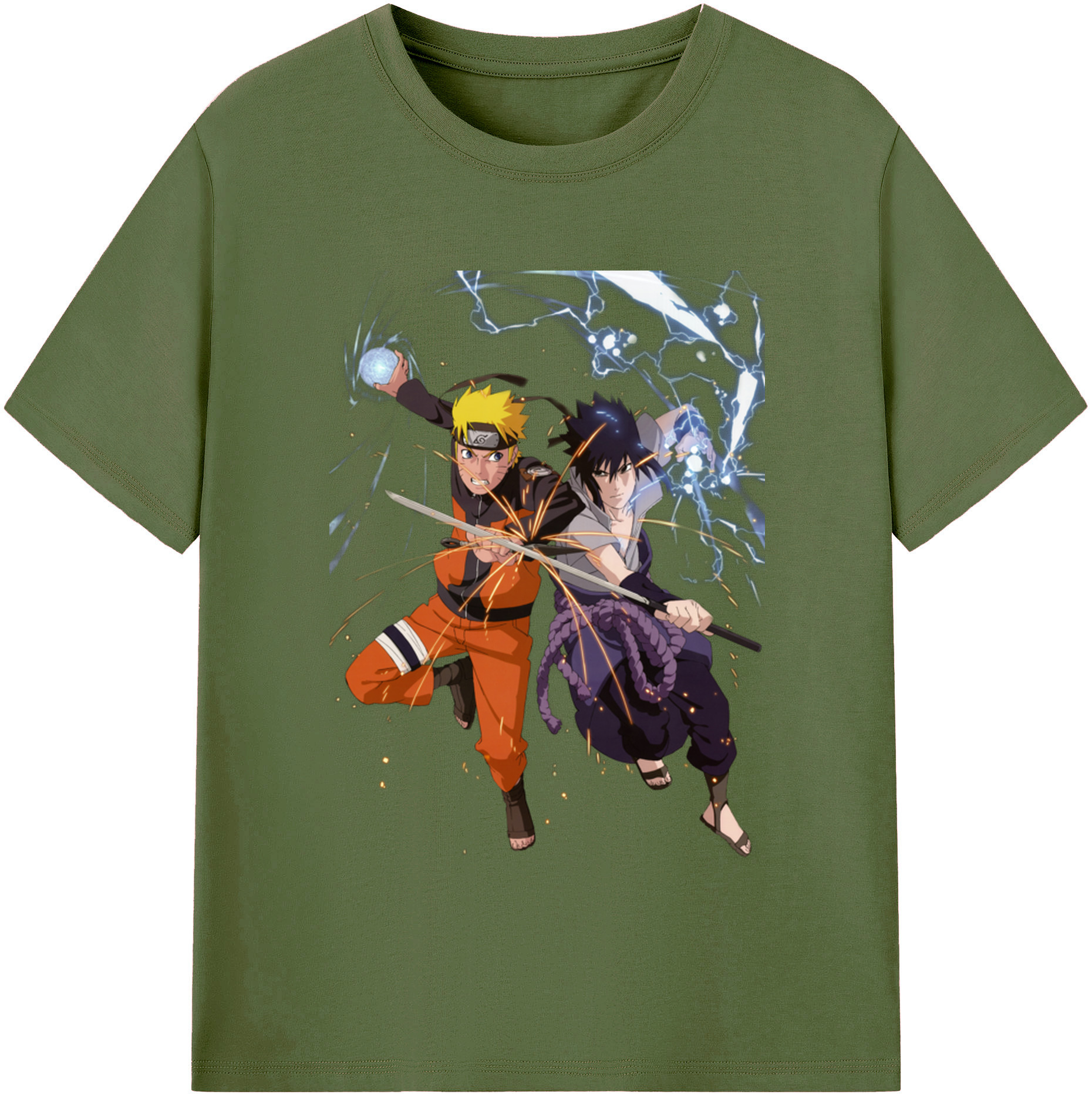 （画像用） NARUTO -ナルト- うずまき ナルト Uzumaki Naruto 綿100％半袖Tシャツ（フロントプリント）